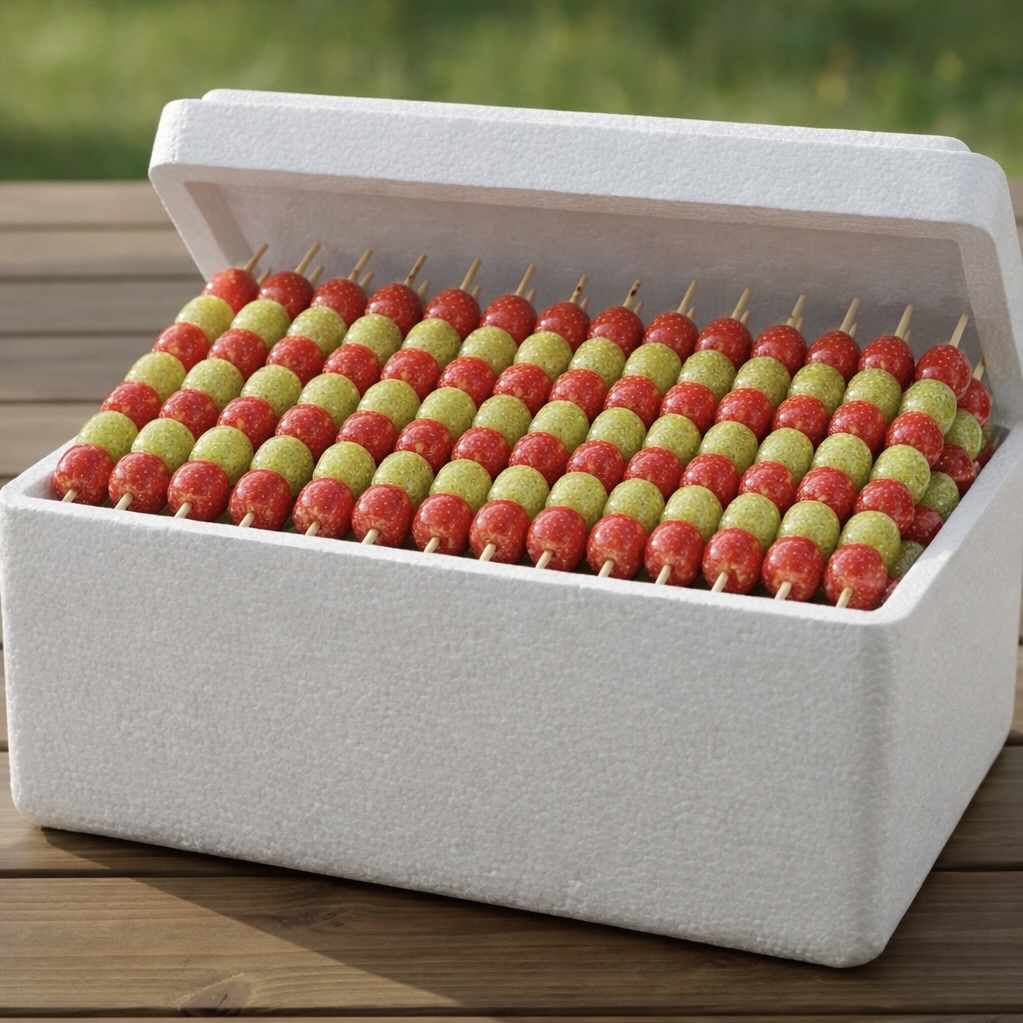 ミックス飴　いちごとマスカット（ケースに入っている）