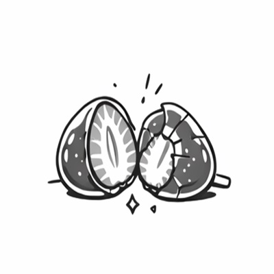 いちご飴の断面とパリッとした食感